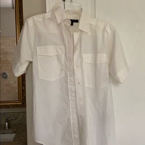 Banana Republic white button up shirt